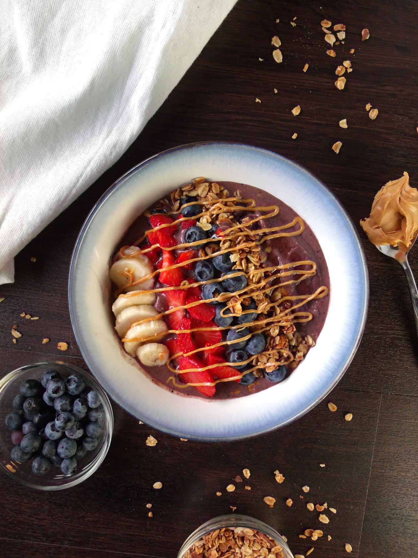 The Best Peanut Butter Acai Bowl  Yummies Acai Peanut Butter Smoothie