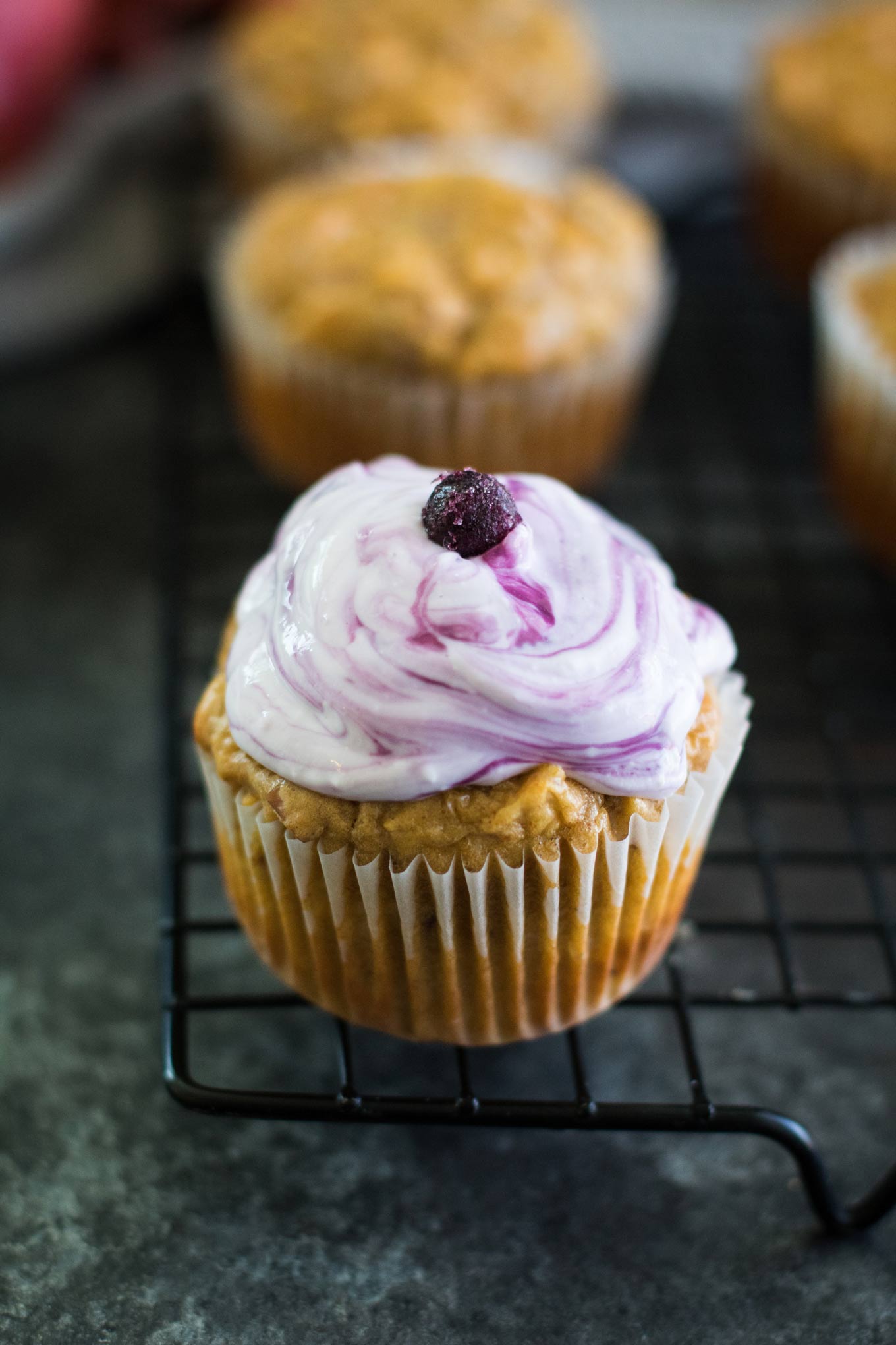 Grain Free Apple Peanut Butter Pupcakes 